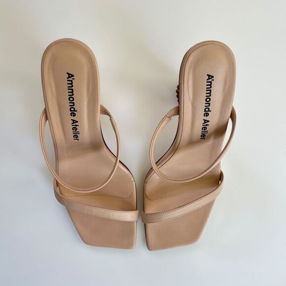 A'mmonde Atelier Andrea 100 Sandals in Nude - Picture 4 of 12